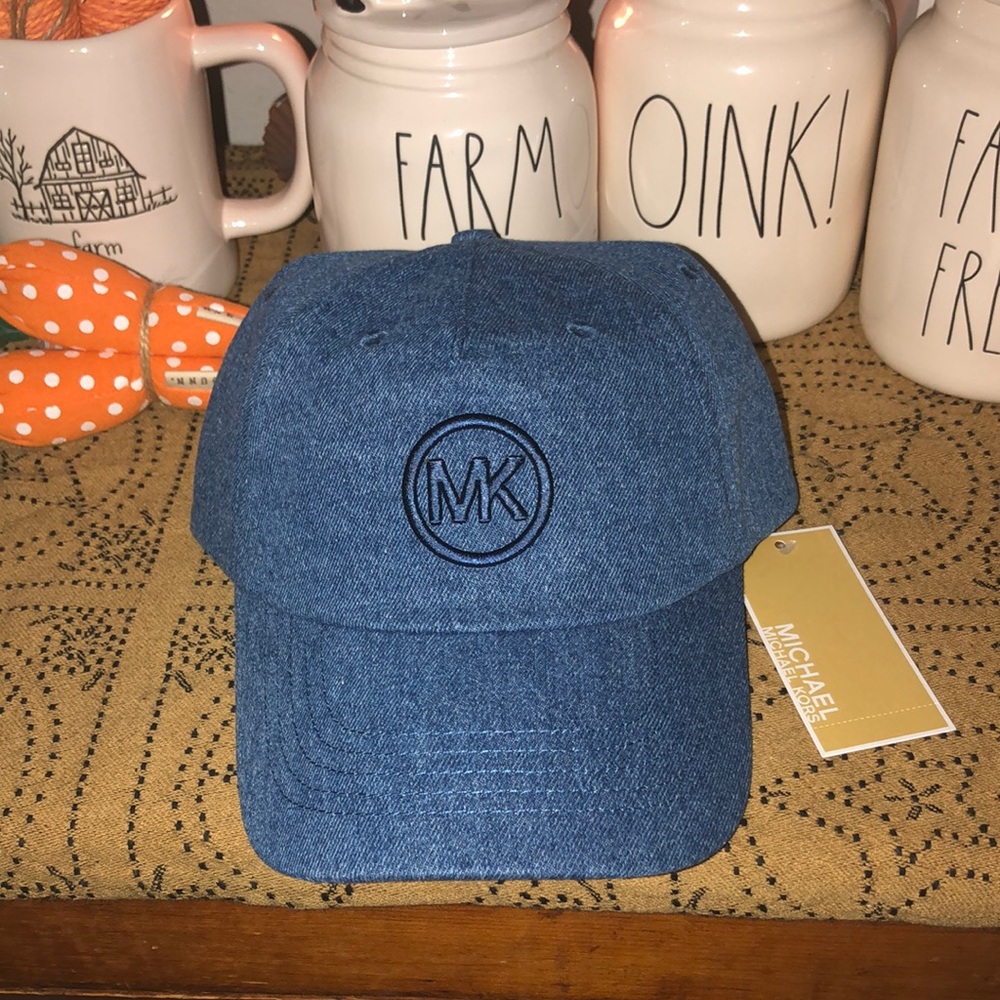 Michael Kors Blue Denim Baseball Hat